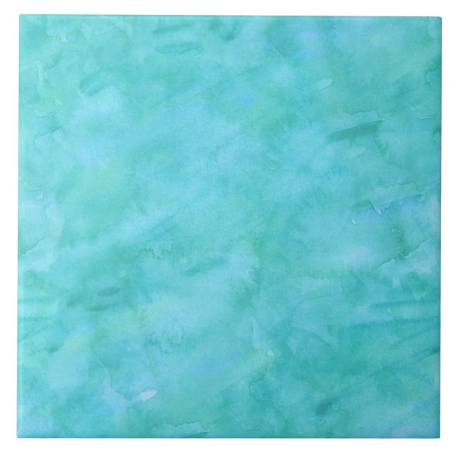 Aquablaues aquamarines fliese (Vorderseite)