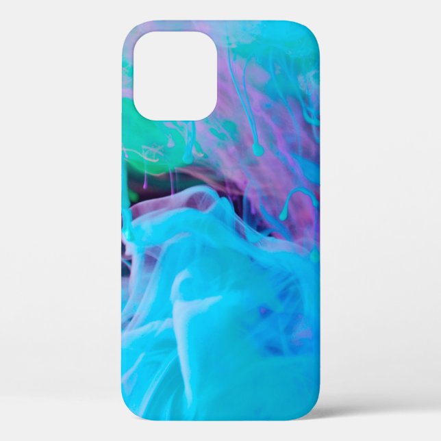 Aquabstrakte, Acrylfarben, kunstvoll, künstlerisch Case-Mate iPhone Hülle (Rückseite)