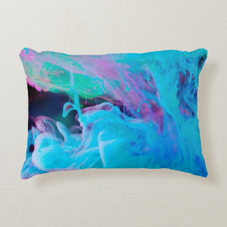 Aquabstrakte, Acrylfarben, kunstvoll, künstlerisch Dekokissen