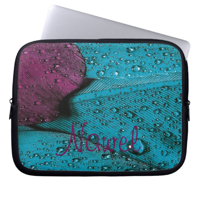 "AquaCircuit: Präzision in jedem Tropfen Laptopschutzhülle (Vorderseite)