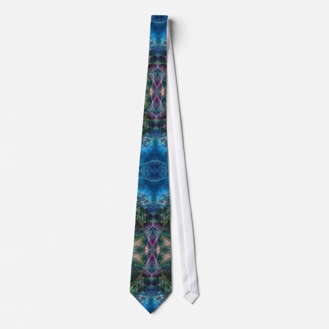 Aquadelia Fantasy Fractal Art Fashion Tie Krawatte (Vorderseite)