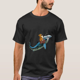 Aquadog The Corgi Reitet Hammerhai Von Radnes T-Shirt
