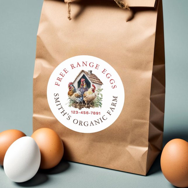 Aquädukte Frische Eier Runder Aufkleber (Von Creator hochgeladen)