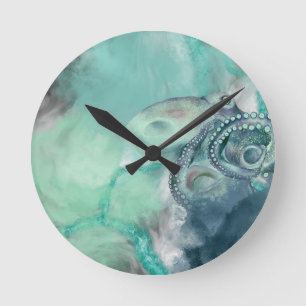 Aquädukte im Wasserbereich Runde Wanduhr
