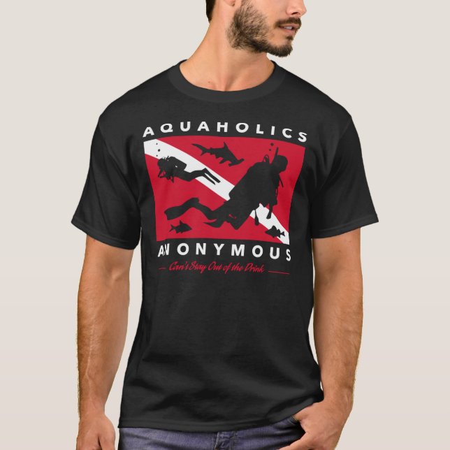 Aquaholics Anonymer klassischer T - Shirt (Vorderseite)