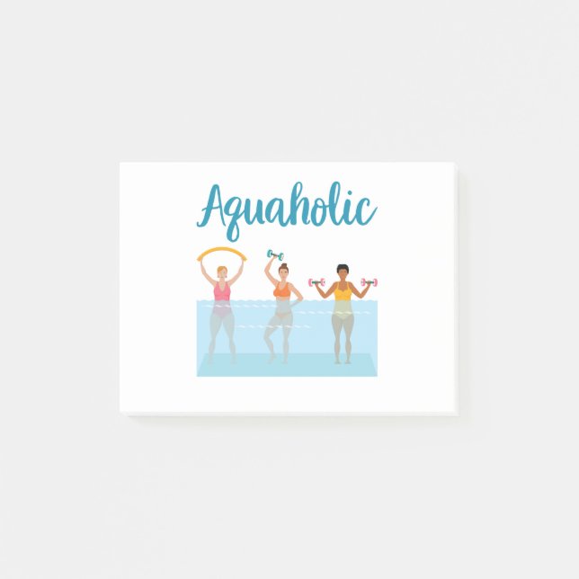 Aquaholische Aquädukte Post-it Klebezettel (Vorderseite)
