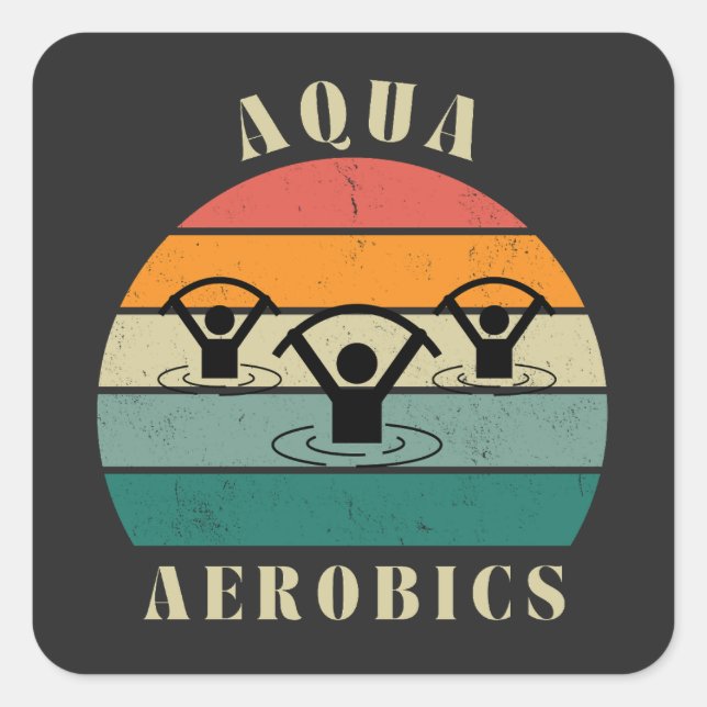 Aquakultur Quadratischer Aufkleber (Vorderseite)