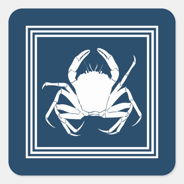 Aquakulturdesign Quadratischer Aufkleber (Vorderseite)