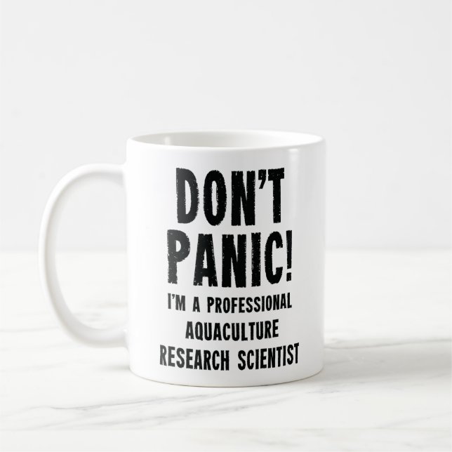 Aquakulturforscher Kaffeetasse (Links)