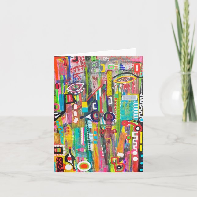 Aqualung Blank Note Card Dankeskarte (Vorderseite)