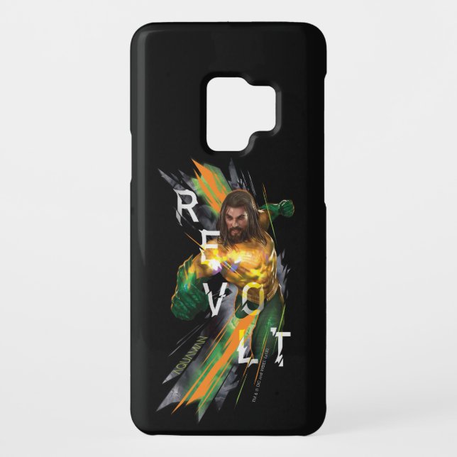 Aquaman | Aquaman "Aufruhr-" gebrochene Grafik Case-Mate Samsung Galaxy Hülle (Rückseite)