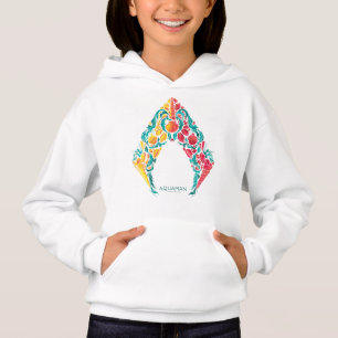Aquaman   Aquaman & Mera Themed Seashell Logo Hoodie