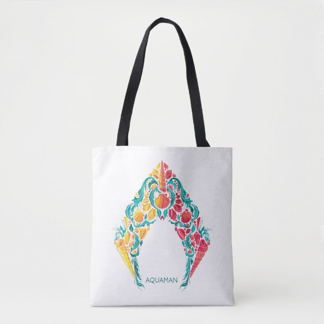 Aquaman | Aquaman & Mera Themed Seashell Logo Tasche (Vorderseite)