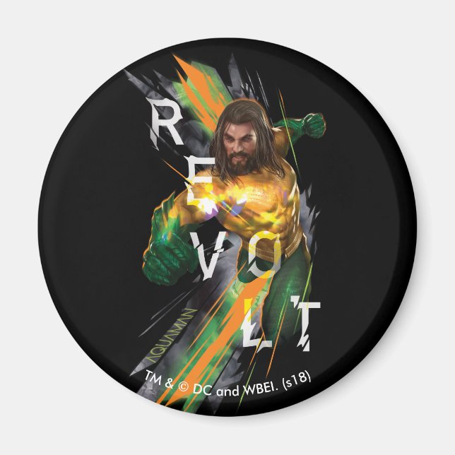 Aquaman | Aquaman "Revolt" Refrakted Graphic Magnet (Vorne)