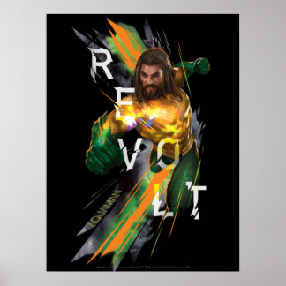 Aquaman | Aquaman "Revolt" Refrakted Graphic Poster