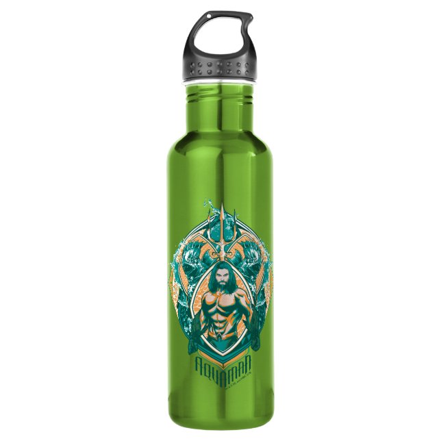 Aquaman | Aquaman & Trenchers Graphic Edelstahlflasche (Vorderseite)