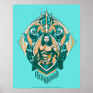 Aquaman | Aquaman & Trenchers Graphic Poster