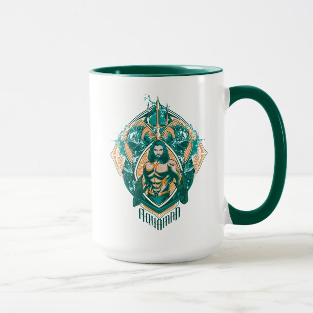 Aquaman | Aquaman & Trenchers Graphic Tasse (Rechts)
