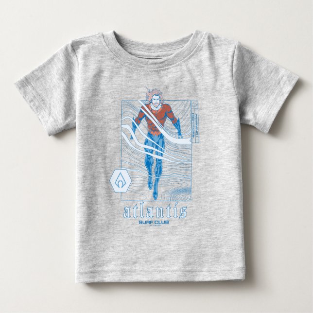 Aquaman - Atlantis Surf Club Baby T-shirt (Vorderseite)