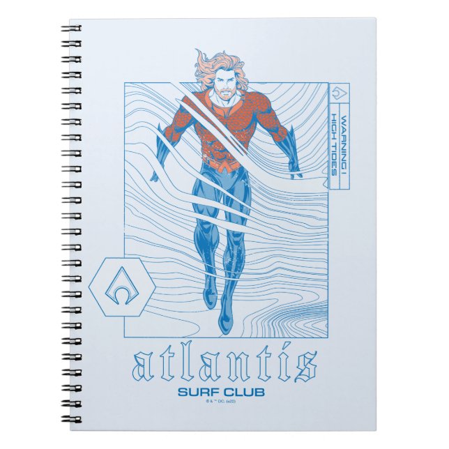 Aquaman - Atlantis Surf Club Notizblock (Vorderseite)