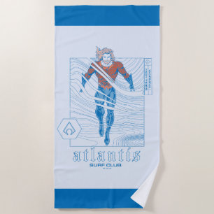 Aquaman - Atlantis Surf Club Strandtuch