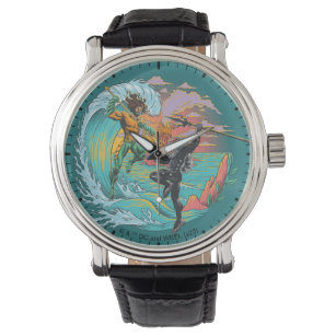 Aquaman & Black Manta Gezeitenwelle Armbanduhr