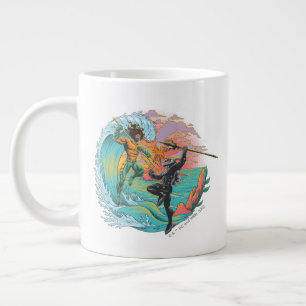 Aquaman & Black Manta Gezeitenwelle Jumbo-Tasse