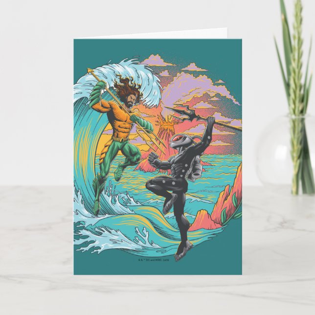 Aquaman & Black Manta Gezeitenwelle Karte (Vorderseite)