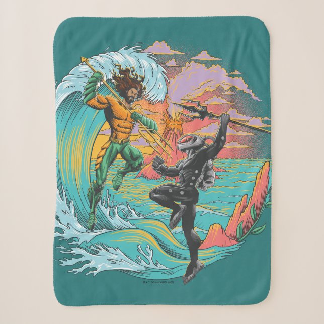 Aquaman & Black Manta Gezeitenwelle Sherpadecke (Vorderseite)