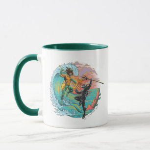 Aquaman & Black Manta Gezeitenwelle Tasse