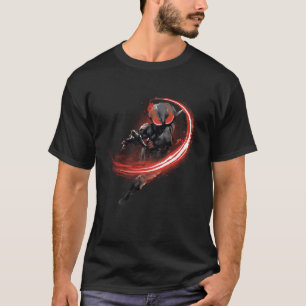 Aquaman Black Manta Red Swipe Graphic T-Shirt