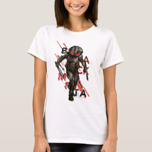 Aquaman   Black Manta Scattered Typografy Graphic T-Shirt