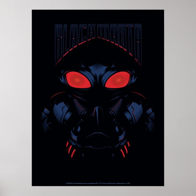 Aquaman Black Manta Shadowy Graphic Poster (Vorne)