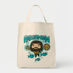 Aquaman Chibi Aquaman unterseeische Grafik Tragetasche