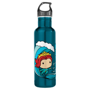 Aquaman   Chibi Mera Reitwellen-Grafik Edelstahlflasche