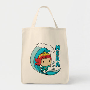 Aquaman Chibi Mera Reitwellen-Grafik Tragetasche