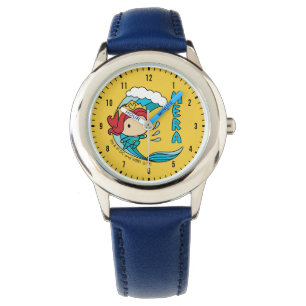 Aquaman   Chibi Mera Riding Wave Graphic Armbanduhr