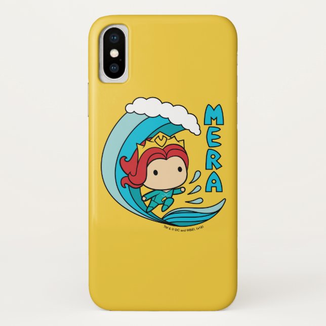 Aquaman | Chibi Mera Riding Wave Graphic Case-Mate iPhone Hülle (Rückseite)