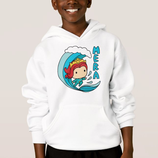Aquaman | Chibi Mera Riding Wave Graphic Hoodie (Vorderseite)
