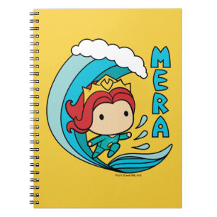 Aquaman Chibi Mera Riding Wave Graphic Notizblock