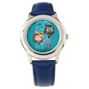 Aquaman Chibi Mera u. Aquaman unterseeische Armbanduhr