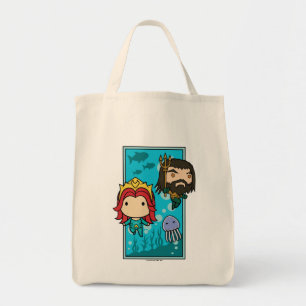 Aquaman Chibi Mera u. Aquaman unterseeische Tragetasche