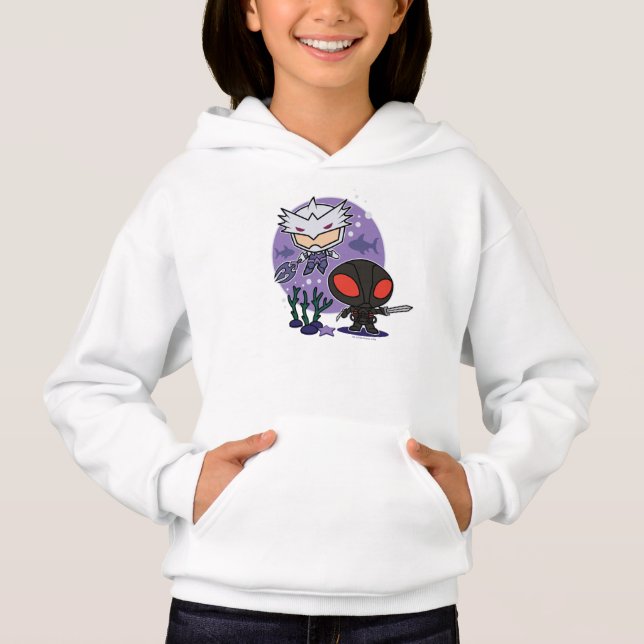 Aquaman | Chibi Orm & Black Manta Undersea Graphic Hoodie (Vorderseite)