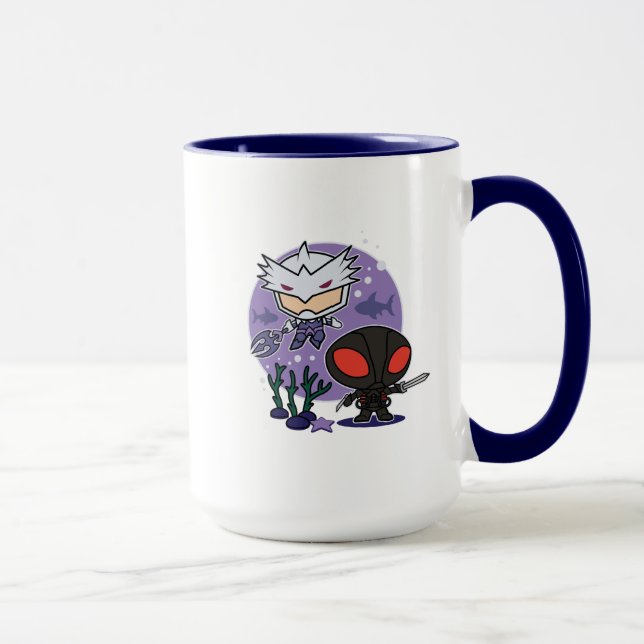 Aquaman | Chibi Orm u. schwarzer Tasse (Rechts)