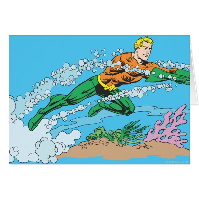 Aquaman Dashes Thru Water (Vorderseite (Horizontal))