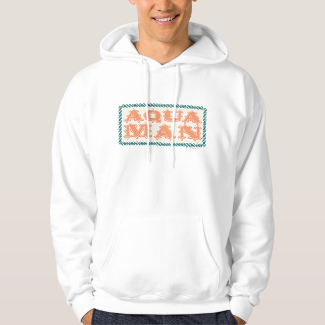 Aquaman Es ist Showtime! Buchstaben Hoodie (Vorderseite)