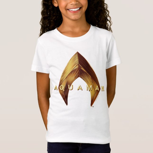 Aquaman | Golden Aquaman Logo T-Shirt (Vorderseite)