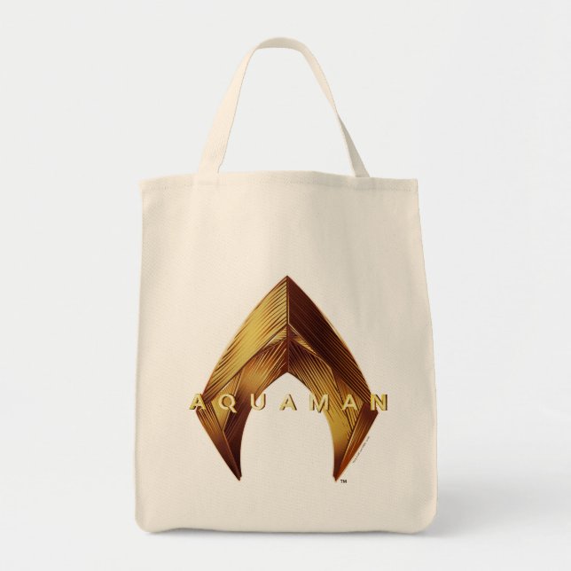 Aquaman | Golden Aquaman Logo Tragetasche (Vorne)
