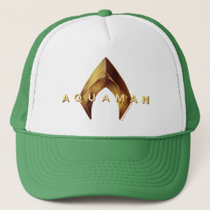 Aquaman goldenes Aquaman Logo Truckerkappe