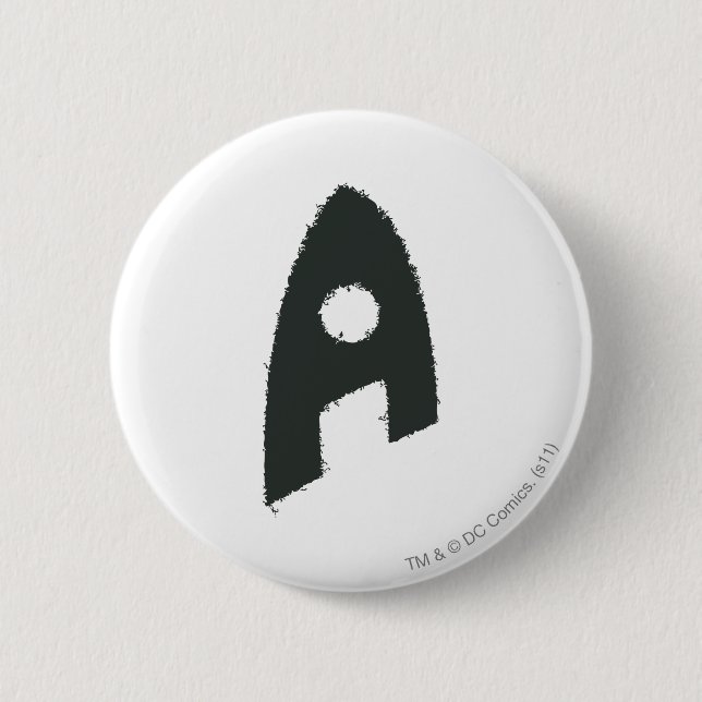 Aquaman Grunge "A" Button (Vorderseite)